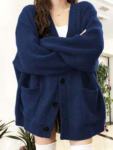 Women's Fashionable & Elegant Knitted Cardigan Sweater, Autumn/Winter