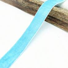 5 Yards X 20mm Colorful Single-Sided Flocked Ribbon, Flocked Ribbon For Bows, Gift Wrapping - 20mm Wide - View 34