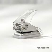 1 件迷你单孔打孔器，6 毫米圆孔，小型微型打孔器，带防滑可拆卸底座和锁，适用于日记本、工艺品、剪贴簿、纸卡、返校、学校用品