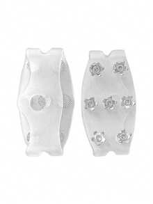 1双冰爪：适用于雪地行走，易于脱下的冰爪钉，防滑且抓地力强。7个钢钉冰爪，适合登山鞋/登山鞋，非常适合徒步旅行、冬季徒步、攀岩和冰雪垂钓（增强抓地力）。 - 白色 - 查看 12