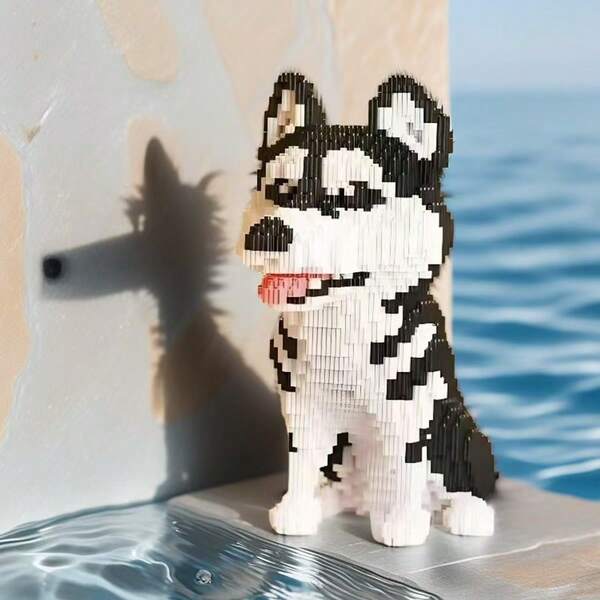 4517 piezas Husky 3D Puzzle Juego de bloques de construcción, kit de modelo educativo para edades de 14+, actividad práctica, regalo perfecto para vacaciones, recompensas escolares y amigos