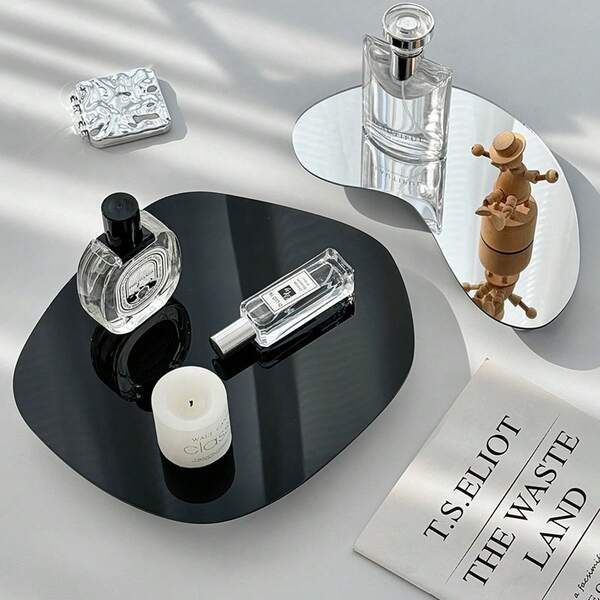 1pc Creative Acrylic Tray, Home Decor Fragrance Display Stand, Photography Prop, Makeup Organizer