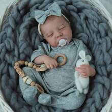 Reborn Baby Dolls 19 Inch Lifelike Baby Doll Cute Girl Soft Body Realistic Newborn Reborn Babies Looks Like A Real Baby Handmade Dolls For Children's Gifts - 彩色 - 查看 3