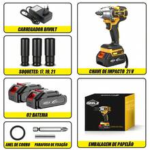 Chave De Impacto Parafusadeira 2 Bateria 21v  Brushless 300N GEELE