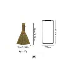 Mangcao Woven Small Broom, Mini Living Room Desktop Sofa Dust Removal And Cleaning Soft Broom, Grass Made Small Broom For Sweeping Dust