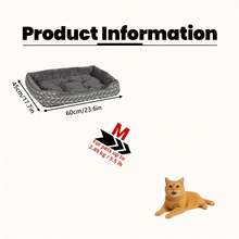 1 pieza Cama para gato, Nido universal para gato de 4 estaciones, Esterilla grande para gato/mascota, Cama para perros Teddy/pequeños, Sofá cálido para mascotas, Colchoneta para dormir de mascotas, Cama cómoda para mascotas
