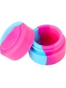 1/5/10pcs Silicone Mini Storage Jars With Lids - 0.07oz, Perfect For Storing Cosmetic Samples, Travel Size Cosmetic Jars, Can Be Used For Storing Creams, Lotions And Cosmetic Samples (Random Color/Style) - Multicolor - View 4