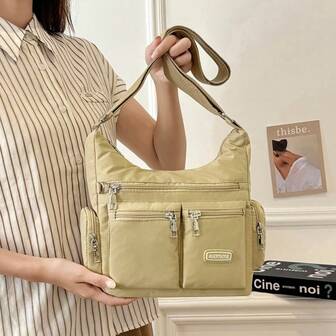 女士休闲背包，轻便旅行包，多拉链口袋女士休闲钱包