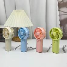 1pc 2-Battery Operated Mini Handheld Fan (Batteries Not Included), Comes With Lanyard, Fan Runtime Depends On Battery Capacity - White - View 11