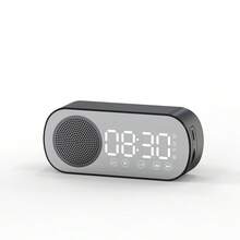 Bluetooth Speaker Digital Alarm Clock - LED Mirror Display, FM Radio, Weather Forecast, Dual High Volume Alarm (Suitable For Deep Sleepers), HiFi Subwoofer, USB Charging, Perfect Gift For Birthday, Graduation, Home, Office Decor - Multicolor - View 9