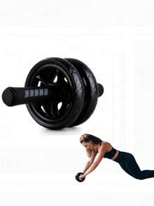 Ab Roller Wheel For Abs Workout - Abdominal Core Exercise Equipment With Extra Thick Knee Pad Mat - Dual Glide Wheels - Abs Roller Wheel Home Workout - Abs Exercise Equipment