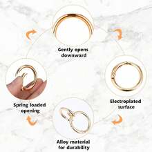 50pcs Double Layer Flower Bead Caps, Hollow Filigree Bead End Caps, Versatile DIY Jewelry Findings For Earrings, Pendants, Necklaces, Bracelets Crafts,Art,Christmas - Multicolor - View 10