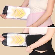 Cintura regolabile per modellare la vita, allenamento della forza centrale, effetto sauna assorbente del sudore, adatta per palestra e yoga - nero - Visualizzare 5