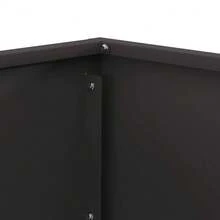 vidaXL Glut Schwarz 60 x 60 x 35 cm Stahl