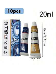 1 pièce Super Colle Adhésif époxy haute résistance A+B, Colle de moulage à séchage rapide pour métal, céramique, acier inoxydable, radiateur, robinet, tuyau en PVC, réservoir d'eau solaire, beauté automobile, chauffe-eau, appareils ménagers