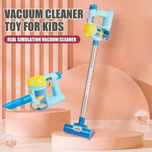 1 套儿童玩具吸尘器玩具套装，电动迷你吸尘器玩具套装，儿童角色扮演清洁玩具，吸力逼真，模拟真实声音，儿童友好尺寸，适合 3 岁以上儿童，非常适合生日、万圣节、圣诞节礼物 - 彩色 - 查看 5
