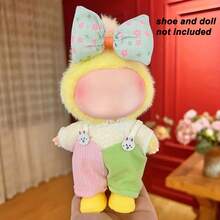 17 Cm Fresh And Delicate Style Doll Clothing Set,Compatible With Labubu,Clothing Set Suitable For 6.7-Inch Doll Set, Fashionable And Unique Hat And Clothing Accessories, Suitable For First/Second/Third Generation Dolls To Play And Display ,Clothing Set Only,(Excluding Dolls And Shoes) - Multicolor - View 5