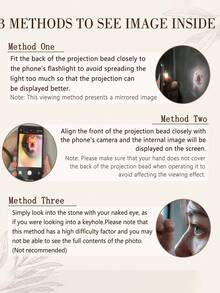 Customized Photo Projection Necklace, Stainless Steel Personalized Memorial Jewelry With Embedded Photo, Elegant & Minimalist Design, Ideal Gift For Girlfriend, Wife, Best Friend, Suitable For Daily Wear, Birthday, Anniversary, Party, Graduation, Wedding, Valentine's Day, Mother's Day, New Year, Christmas - Multicolor - View 9