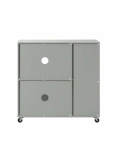 SoBuy Sideboard On Wheels Kitchen Trolley Microwave Cabinet Storage Dresser Approx. 88.5 89 40 Cm FSB78 view 3