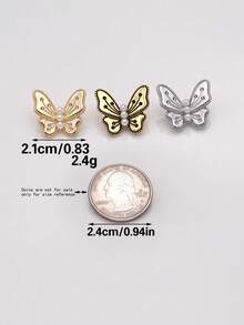 7 قطع/عبوة أزرار معدنية بتصميم أنيق على شكل فراشة مزينة باللؤلؤ، ديكور للمعاطف والكنزات والقمصان والفساتين والبدلات والفساتين الزفاف والحقائب والقفازات والقبعات، إكسسوارات خياطة وحرف يدوية DIY