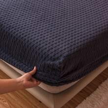 Flat Sheets - Waffle Grid-blue Gray - View 22