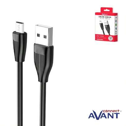 Avant - Cable de Carga Micro USB A USB - 1,5A - Cable 1,2 Morado