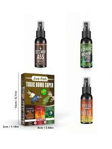 Jue-Fish 1pc/3pcs Set Prank Fart Spray, Gag Gift, Halloween Prank Item, Poop, Bomb Scent Joke, Halloween, Christmas Gag Gift (Ideal Gift For Carnival)