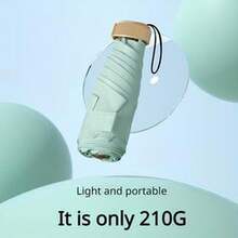 6 Stecche in fibra di vetro, Ombrello con copertura in vinile 210T, Protezione UV, Ombrello pieghevole tascabile antivento - Stili basic, business, maturi, Apertura manuale, Pieghevole, Leggero, Scelta primavera/estate, Regali per damigelle, Decorazione camera da letto, Spiaggia, Viaggio, Per uomo, Per donna, Vacanza, Accessori carini - Multicolore - Visualizzare 1