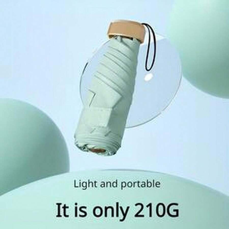 6 Stecche in fibra di vetro, Ombrello con copertura in vinile 210T, Protezione UV, Ombrello pieghevole tascabile antivento - Stili basic, business, maturi, Apertura manuale, Pieghevole, Leggero, Scelta primavera/estate, Regali per damigelle, Decorazione camera da letto, Spiaggia, Viaggio, Per uomo, Per donna, Vacanza, Accessori carini - Multicolore - Visualizzare 1