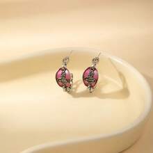 C-Shaped American Vintage Silver Saturn Earrings, Light Luxury, Fashionable, Versatile, Niche Design, Earrings For Parties, Vacations, Weddings, Fashionable Styling, Paired With Mother's Day And New Year Gifts - 銀色 - 查看 3