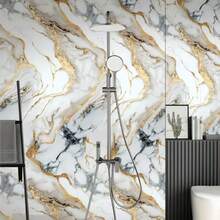 50pcs Marble Self-Adhesive Wall Tiles With Self-Adhesive Backing. Waterproof And Moisture-Proof Home Decor Stickers. Peel And Stick Application, Easy To Clean And Cut. Perfect For Bathroom, Living Room, Kitchen, And Bedroom Renovation. Wallpaper Wall Paper Wall Stickers Wall Decor Room Decor Bedroom Decor