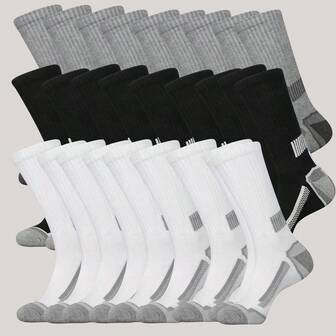 7prs/Set Men's Basketball Sports Crew Socks (Multiple Colors Available)