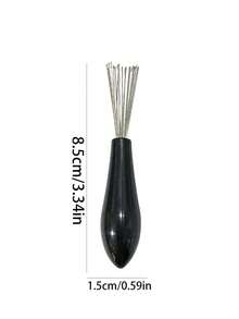 A Pink Stainless Steel Comb Cleaner, Curly Hair Comb Cleaning Claw, Hair Cleaning Tool, Comb Hair Remover, Cleaning Product For Home Salon Use Hair Brush, Comb, Hair Tools, Hair Products And Accessories For Barber Salon Beauty Travel Essentials, Back To School, Travel Holiday Essentials, Hair Accessories For Women, Brush, Hair Brushes, Hair Brush, Detangling Brush, Hair Brush, Wooden Comb, Hair Brush, Mini Hair Brush, Detangling Brush, Hair Brushes, Curly Hair Brush, Hairdressing Equipment,Hair Tools,Hair Items,Travel Essential,Barber,Hairstylist,Barber Accessories,Valentine's Day,Hair Supplies,Hair Stylist,Barbershop,Salon,Vacation Essentials,Hair Products,Barbershop,Valentine's Gift,Travel Essentials For Women,Hair Stylist Tools - Multicolor - View 6