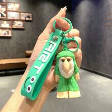 1 pieza Conjunto de llavero Tung Tung Tung Sahur, personajes de meme italianos divertidos Tiburón y Zapatillas con diseño de putrefacción cerebral, adecuado para regalos de cumpleaños/Navidad para entusiastas de la cultura de Internet - Diseño de broma de llavero decorativo resistente y original, coleccionable, regalo perfecto para compras, llavero para bolso, llavero, llavero Tun Tun Tun Scarf, cordón, (color aleatorio) regalo de cumpleaños, regalo de fiesta, regalo coleccionable, regalo de Navidad