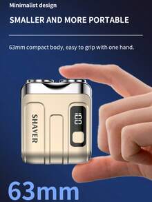 多功能无线电动修剪器，迷你多功能男士专业电动剃须刀，USB Type-C充电，LED显示屏，一键启动，磁吸式浮动刀片，节日礼物