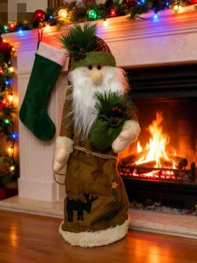 Modelo de Papá Noel de piernas largas Modelo de decoración navideña Adornos Decoración del árbol de Navidad Muñeco de nieve navideño 50cm 40*15*15