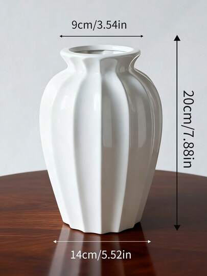 Pc Of Ceramic Vase Retro Elegante It's Flower Arrangement In The Living Room, Moderne ative Piece Dried Flowers, An Ornament Meubel Table. It Can Be Holding Fresh Flowers Water Or Inserting Plastic Artificial Serving As ation Coffee Tables, Desks Room At Home.Room ation, Home ation. Back To School Supplies Glass view 2