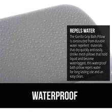 - Almohada de bao para Tina, ventosas mejoradas, Almohadas de Tina de Lujo, reposacabezas para Soporte para Cuello y Espalda, SPA Relajante en el hogar, baeras de hidromasaje y - 3 paneles + gris - Ver 6