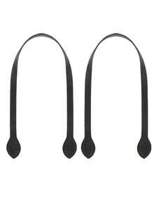 2 Peças Bolsa Exquisita com Folha Prensada e Alça de Fio DIY, Alça de Bolsa em Couro PU, Alça de Bolsa de 60cm, Suprimentos para Confecção de Carteiras, Alça de Bolsa de Crochê, Alça de Couro Sintético, Alças Decorativas DIY para Bolsas, Adequado para Caixas de Presente, Carteiras Decorativas Portáteis e Substituição Halterneck para Bolsas de Artesanato de Palha