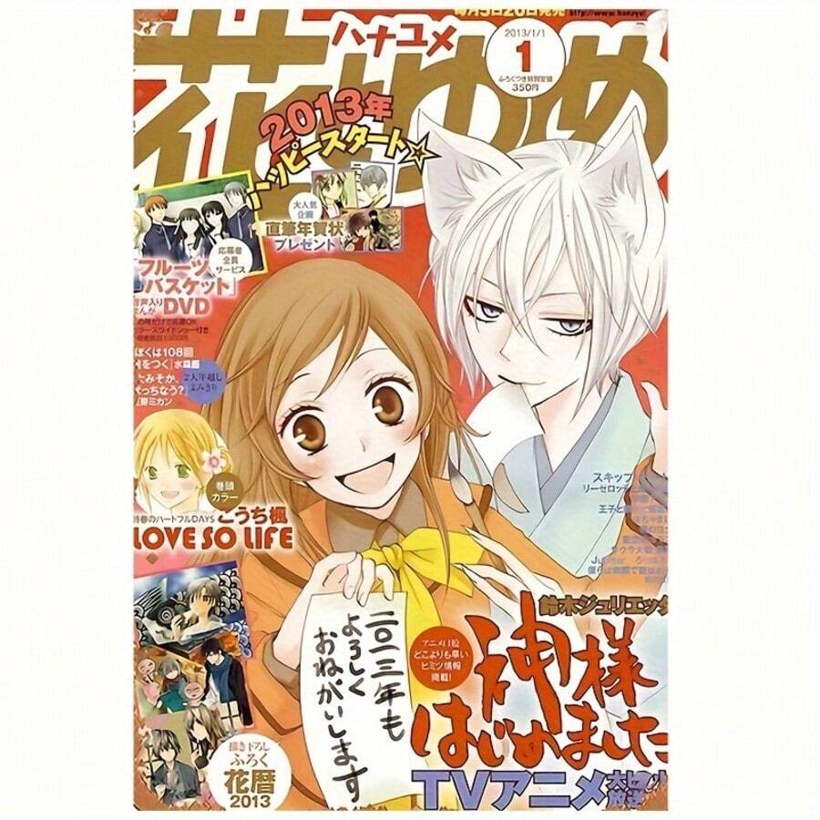 Kamisama Kiss 海报 3，12x18 英寸无框帆布墙艺术，动漫风格家庭酒吧车库装饰，电影礼物，艺术家绘画收藏，帆布材质艺术品 - 彩色 - 查看 1