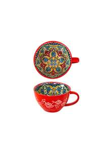 1 chiếc cốc sứ kiểu Bohemia, chất lượng cao và dung tích lớn! Phiên bản gia đình 400ml, thích hợp đựng sữa, yến mạch, cà phê, dùng được trong lò vi sóng, tiện dụng và phong cách, phục vụ đồ uống, vật dụng cần thiết trong nhà bếp, thiết kế cổ điển, đồ uống thời trang, sứ bền, sứ chất lượng cao, cốc đa năng, đồ uống đa dụng, vật dụng cần thiết trong nhà bếp. - Nhiều màu - Xem 11