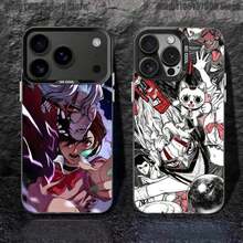 Funda de Teléfono Anime Dandadan para 17,16,15,14,13,12,11,Pro,Plus,air Negra Candy Mate a Prueba de Golpes - Z1 - Ver 6