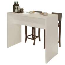 Mesa Auxiliar De Cocina Madesa 115cm Blanco - Blanco - Ver 2
