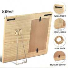 Friendship Gift For Men Women Friends Besties Rustic Best Friend Wood Picture Frame With Quotes Birthady Christmas Graduation Gifts For Friends Display Photo 4 X 6 Inch - Màu Hoa hồng đỏ - Xem 4