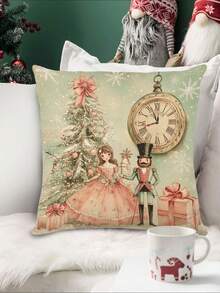 1pc Christmas Bird Table Runner, Christmas Decorative Table Runner, Christmas Linen-Like Table Runner, Table Runner, Table Runner, 1pc Table Runner, 4pcs Placemats, 1pc Cushion Cover, 3 Products Available, Seasonal Home Decor Indoor & Outdoor Party Supplies For Winter, Christmas Home Decor, Christmas Room Decor, Christmas Party Decorations - Multicolor - View 5