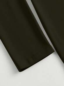 Maternity Dress, High-Quality Casual Elegant - Army Green - View 5