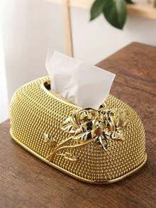 1 Stück rechteckiger Kunststoff Taschentuchhalter, kreative Acryl Papierablage, europäischer Stil geeignet für Schreibtisch, Küche, KTV, Hotels, Bars, Restaurants, Badezimmer und Geburtstagsfeiern