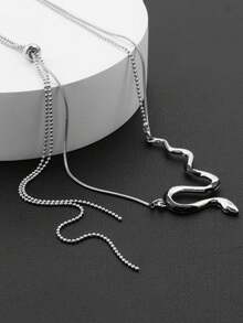 Vielseitiges Nischen-Design Hochwertige Schlangenkette Halskette für Frauen, zarte Schlüsselbein-Kette, geeignet als Geburtstags- oder Feiertagsgeschenk