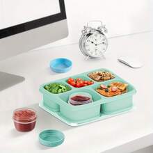 12pcs Mini Sauce Containers With Lids, 2oz Reusable Condiment Cups With Measurement Markings, Portable Salad Dressing Jars, Small Plastic Food Storage Containers, Leak-Proof, Microwave & Fridge , For Travel, Picnic, School, Lunch, Holidays, Parties, Christmas, Halloween, Mother's Day, Valentine's Day - Multicolor - View 7