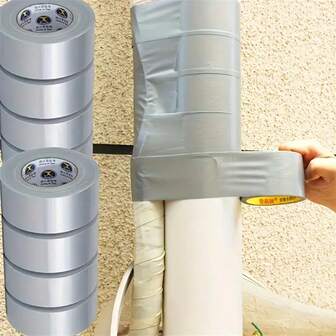 [Heavy Duty Duct Tape] Industrial Grade Heavy Duty Silvery Duct Tape | Multipurpose Repair Tape For Auto, Restaurant, Hotel - Adhesive Tape Wall Stickers Room Decor Wall Decor Wall Sticker Bedroom Decor Kitchen Decor Home Decor